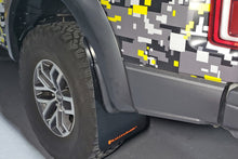Load image into Gallery viewer, Rally Armor 17-20 Ford F-150 Raptor Black UR Mud Flap w/ White Logo