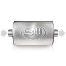 Load image into Gallery viewer, Stainless Works 2.25in ID CENTER INLET/ 2.25in OD CENTER OUTLET 5inX9in