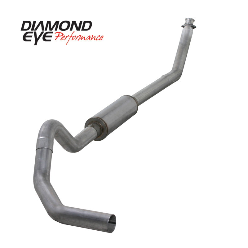 Diamond Eye KIT 4in TB MFLR RPLCMENT PIPE SGL AL: 94-02 DODGE CUMMINS 5.9L