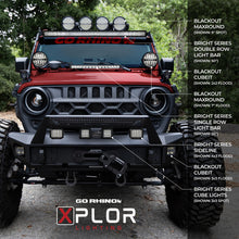 Load image into Gallery viewer, Go Rhino Xplor Bright Series Sgl Row LED Light Bar (Side/Track Mount) 51in. - Blk