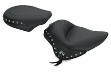 Load image into Gallery viewer, Mustang 11-13 Harley Blackline,12-17 Slim,Slim S Wide Stud Touring Pass Seat w/Studs - Black