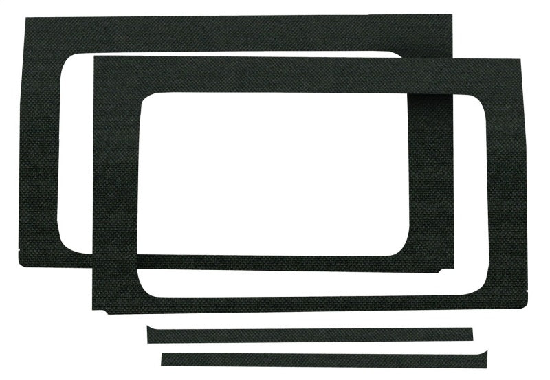 DEI 2018-Up Jeep Wrangler JL 4-Door Rear Side Window Trim Kit 4-pc - Black