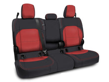 Load image into Gallery viewer, PRP 2020+ Jeep Gladiator JT Rear Bench Cover with Leather Interior - Black/Red