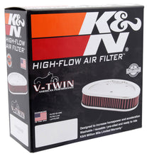 Load image into Gallery viewer, K&amp;N Universal Custom Air Filter - Oval - Red - 8.813 L x 6.188in W x 2.25in H