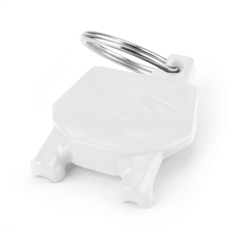 Cycra Key Ring with Number Plate White