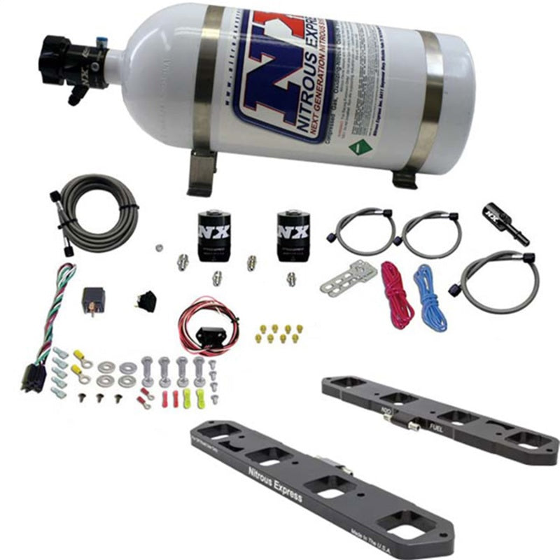 Nitrous Express Chrysler/Dodge/Jeep/ Ram 5.7/ 6.1/ 6.4 Hemi Direct Port Plate System w/ 10lb Bottle