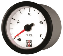 Load image into Gallery viewer, Autometer Stack 52mm 0-280 Ohm Programmable Pro Stepper Motor Fuel Level Gauge - White