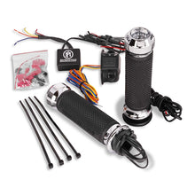 Load image into Gallery viewer, Performance Machine FLHx Cable Apex Heated Grips - Chrome