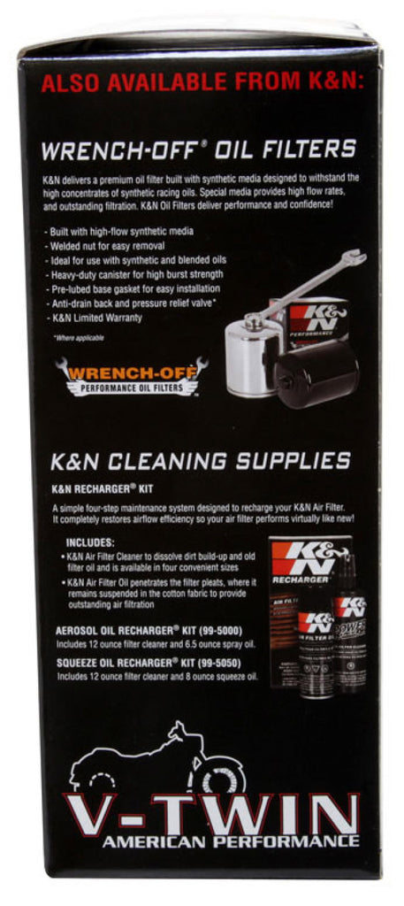 K&N Universal Custom Air Filter - Oval - Red - 8.813 L x 6.188in W x 2.25in H
