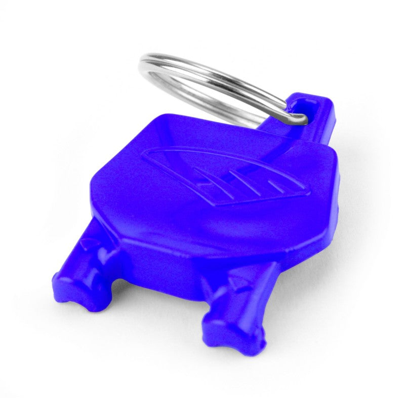 Cycra Key Ring with Number Plate Blue