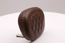 Load image into Gallery viewer, Mustang 11-13 Harley Blackline, 12-17 Slim Sissy Bar Pad (11.5x9) Diamond Stitch - Brown