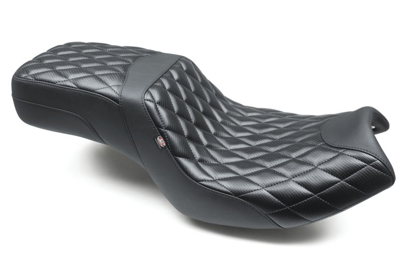 Mustang 20-22 Indian Challenger Squareback 1PC Seat Diamond - Black
