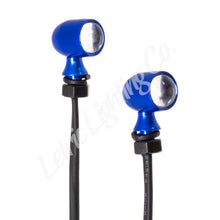 Load image into Gallery viewer, Letric Lighting 12mm Mini Red Running Light Red Turn Signal - Blue Anodized