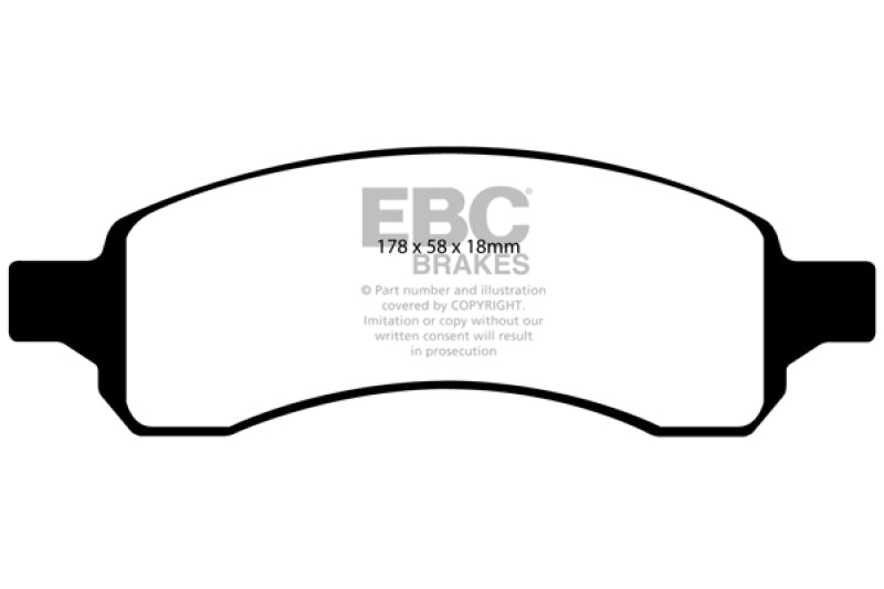 EBC 07+ Buick Enclave 3.6 Greenstuff Front Brake Pads