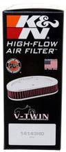 Load image into Gallery viewer, K&amp;N Universal Custom Air Filter - Oval - Red - 8.813 L x 6.188in W x 2.25in H