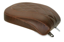 Load image into Gallery viewer, Mustang 84-06 Harley Standard Rear Tire Wide Tripper Pass Seat Diamond Stitch - Distressed Brown