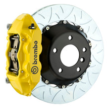 Load image into Gallery viewer, Brembo 89-98 Skyline GTR/99-01 Skyline GTR Rr GT BBK 4Pist Cast 345x28 2pc Rotor Slot Type3- Yellow