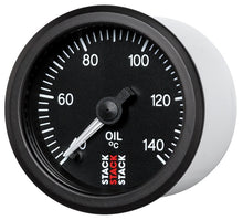 Load image into Gallery viewer, Autometer Stack 52mm 40-140 Deg C 1/8in NPTF Male Pro Stepper Motor Oil Temp Gauge - Black