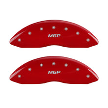 Load image into Gallery viewer, MGP 4 Caliper Covers Engraved Front &amp; Rear MGP Yellow finish black ch