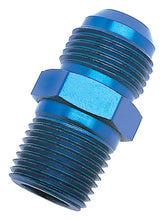 Load image into Gallery viewer, Russell Performance -4 AN to 3/8in NPT Straight Flare to Pipe (Blue)