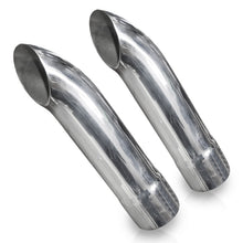 Load image into Gallery viewer, Stainless Works Short Turn Down Tips- 2 1/4in ID Inlet 2 1/4in Body