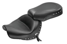 Load image into Gallery viewer, Mustang 09-17 Yamaha V-Star 950, 950 Tourer Standard Touring 2PC Seat w/Studs - Black