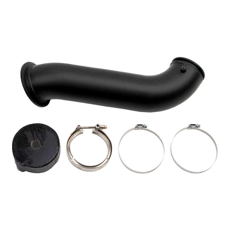 Wehrli 04-07 Dodge Ram Cummins 4in Down Pipe - w/High Mount S300 Turbo & 2nd Gen Manifold