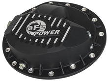 Load image into Gallery viewer, aFe Power Pro Series Rear Differential Cover Black w/Machined Fins 16-17 Nissan Titan XD(AAM 9.5-14)