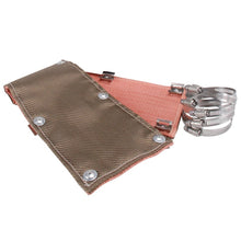 Load image into Gallery viewer, DEI Pipe Shield 6in w x 2ft - w/Stainless Steel Clamps - Titanium