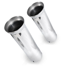 Load image into Gallery viewer, Stainless Works Bell Exhaust Tips- 2in ID Inlet 2in Body