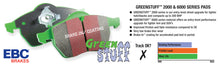 Load image into Gallery viewer, EBC 99-01 Cadillac Escalade 5.7 Greenstuff Front Brake Pads