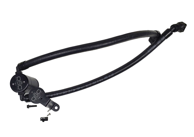 J&L 2020-2022 Ford Explorer 3.0L EcoBoost Oil Separator 3.0 Passenger Side - Black Anodized
