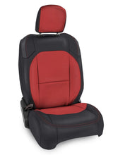 Load image into Gallery viewer, PRP 2018+ Jeep Wrangler JL/2 door/Rubicon Front Seat Covers (Pair) - Black/Red
