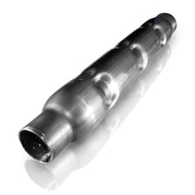 Load image into Gallery viewer, Stainless Works 2.25in CHAMBERED ROUND MUFFLER (MILL FINISH)