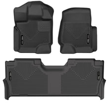 Load image into Gallery viewer, Husky Liners 21-23 Ford F-150 CC SC X-Act Contour Front &amp; Second Row Seat Floor Liners - Black