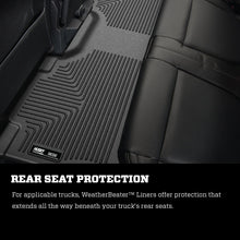 Load image into Gallery viewer, Husky Liners 2017 Ford Super Duty (Crew Cab) WeatherBeater Black Rear Floor Liners
