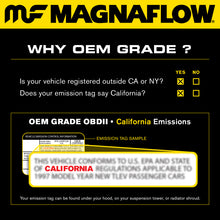 Load image into Gallery viewer, MagnaFlow Conv Univ 2.5in Inlet/Outlet Center/Center Oval 12in Body L x 6.5in W x 16in Overall L