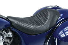 Load image into Gallery viewer, Mustang 14-21 Indian Chieftain,Chief,Dark Horse,Master,Indian Cafe Solo Seat w/Diam Stitch - Black