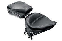 Load image into Gallery viewer, Mustang 84-06 Harley Standard Rear Tire Wide Touring Pass Seat w/Studs- Black