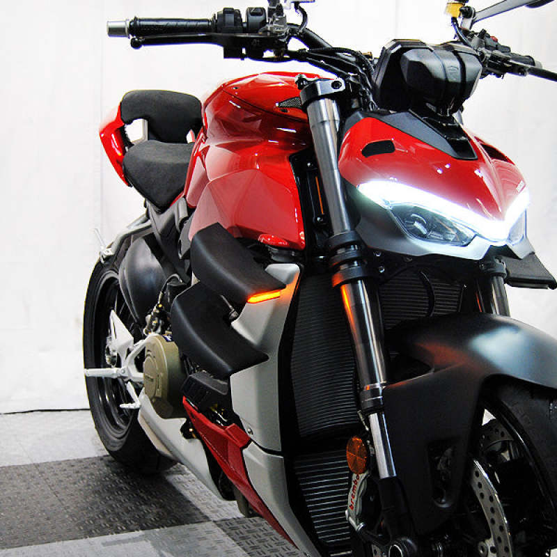 New Rage Cycles 22 -24 Ducati Streetfighter V4/ 2020 V2 Front Turn Signals