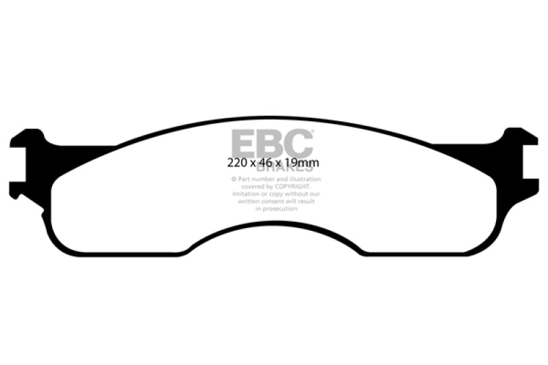 EBC 04 Dodge Ram SRT-10 8.3 Greenstuff Front Brake Pads