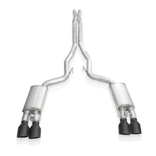 Load image into Gallery viewer, Stainless Works 2020 Ford GT500 Redline Catback X-Pipe Exhaust Factory Connect - Black Tips