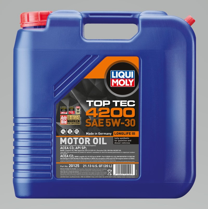 LIQUI MOLY 20L Top Tec 4200 Motor Oil 5W30
