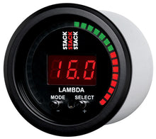 Load image into Gallery viewer, Autometer Stack Instruments 52mm Wideband Air-Fuel Ratio (LAMBDA) Gauge - Black