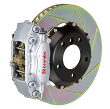 Load image into Gallery viewer, Brembo 01-07 C-Class Rr GT BBK 4Pis Cast 2pc 328x28 2pc Rotor Slotted Type1-Silver
