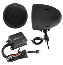 Load image into Gallery viewer, Boss Audio Systems Motorcycle Speaker Amplifier/ Bluetooth/ 3in Speakers Pair- Black