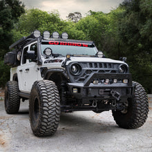 Load image into Gallery viewer, Go Rhino Xplor Blackout Combo Series Dbl Row LED Light Bar w/Amber (Side/Track Mount) 32in. - Blk