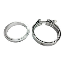 Load image into Gallery viewer, ATP Stainless Flange and Clamp set (1 each) GT V-band exit (With the lip at the ID)
