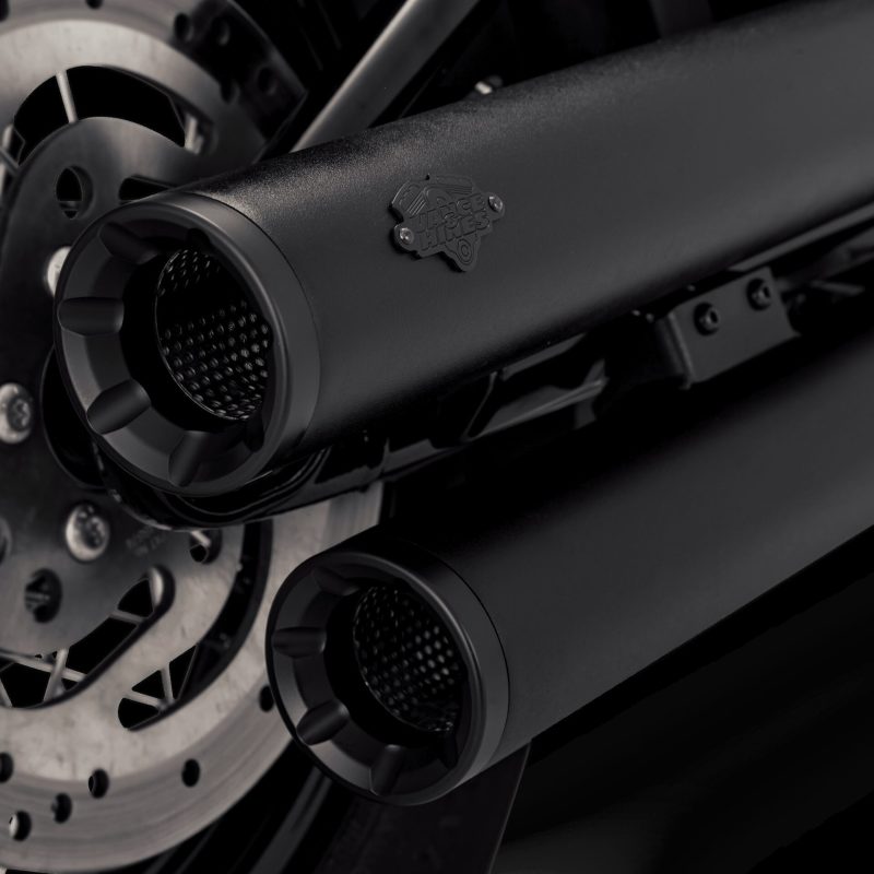Vance & Hines HD Softail 18-22 Elimin Sos Black PCX Slip-On Exhaust