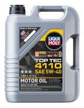 Load image into Gallery viewer, LIQUI MOLY 5L Top Tec 4110 Motor Oil 5W40
